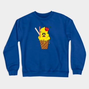 Ice cream monster with cherry Crewneck Sweatshirt